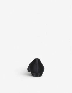 Manolo Blahnik Hangisi Satin Flats 9 Manolo Blahnik Hangisi Satin Flats -Dune Shop 5151 10004 3417400759 BLACK ALT03