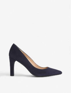 Tess Block Heel Suede Courts