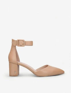 Kurt Geiger London Burlington Buckled Leather Courts -Dune Shop 5305 10004 2624148109 CAMEL ALT02