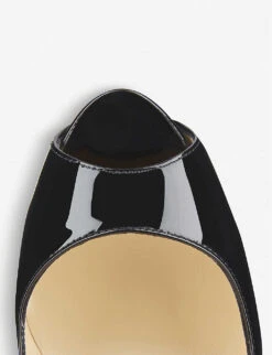 Christian Louboutin New Very Prive 120 Patent-leather Courts -Dune Shop 684 10145 1150600BK01 BLACK ALT04