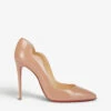 Christian Louboutin Hot Chick 100 Patent-leather Courts -Dune Shop 684 10145 1190911 NUDE M