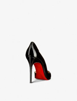 Christian Louboutin Iriza 100 Patent-leather Courts -Dune Shop 684 10145 3130524BK01 BLACK ALT04