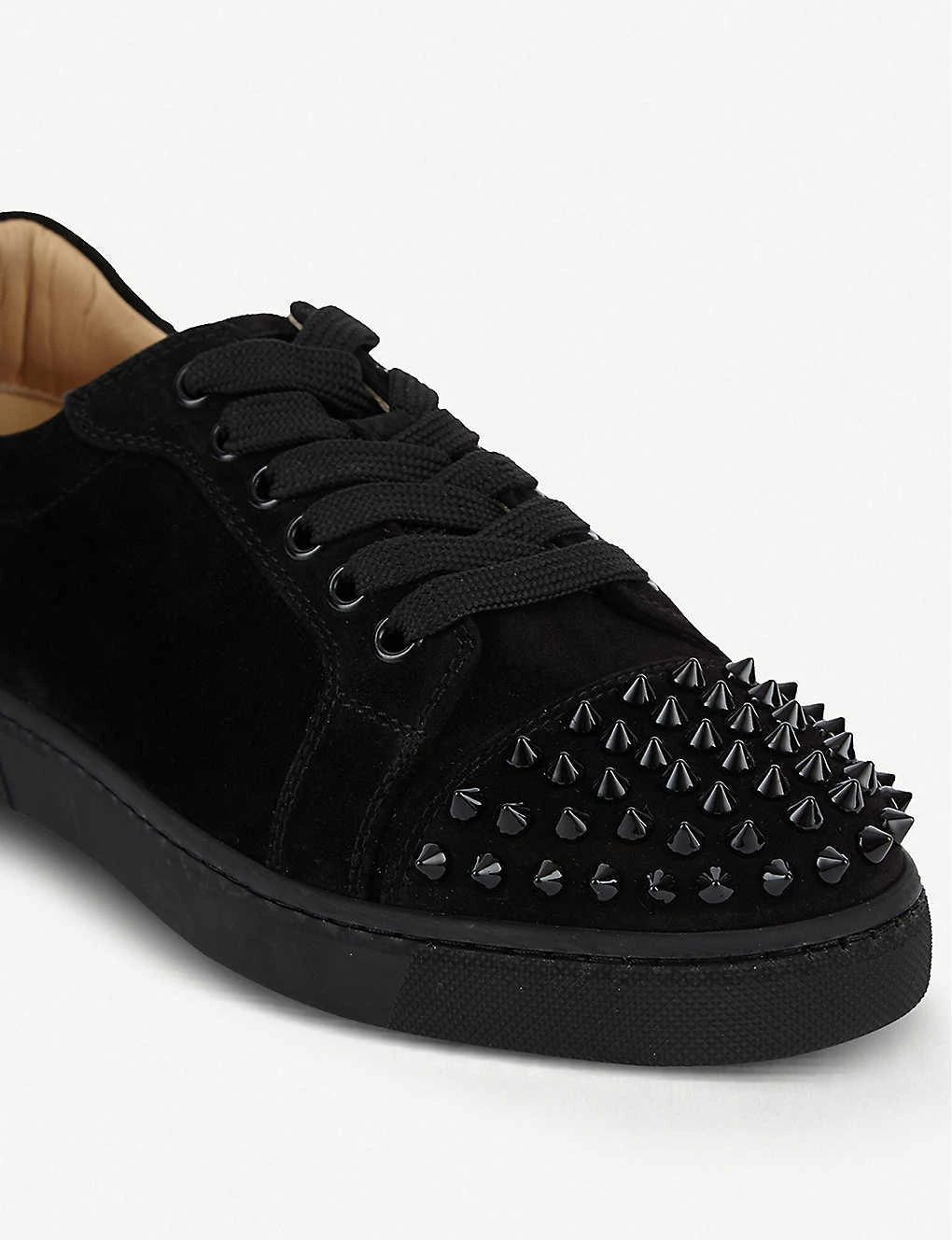 Christian Louboutin Vieira Spikes Flat Veau Velours 7 Christian Louboutin Vieira Spikes Flat Veau Velours - Image 5