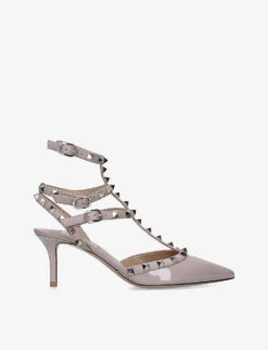 Valentino Garavani So Noir Patent-leather Heeled Sandals 9 Valentino Garavani So Noir Patent-leather Heeled Sandals -Dune Shop 783 10004 3492024309 NUDE ALT02