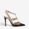 Valentino Garavani So Noir Rockstud 100 Leather Courts -Dune Shop 783 10004 3500004319 BLKBEIGE M