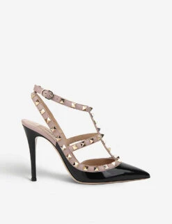 Valentino Garavani So Noir Rockstud 100 Leather Courts