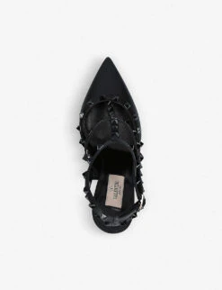 Valentino Garavani Noir 100 Studded Leather Courts -Dune Shop 783 10004 3500005109 BLACKCOMB ALT03