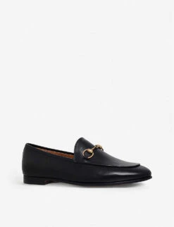 Gucci Jordaan Leather Loafers -Dune Shop 783 10004 6556500109 BLACK ALT02