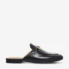 Gucci Princetown Leather Backless Loafers -Dune Shop 783 10004 7687100109 BLACK M