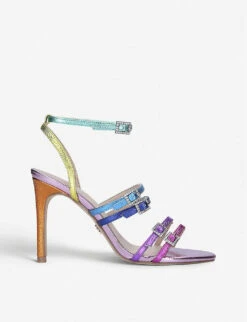 Kurt Geiger London Pierra Rainbow Leather Heeled Sandals