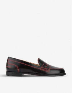 Christian Louboutin Mocalaureat Leather Loafers