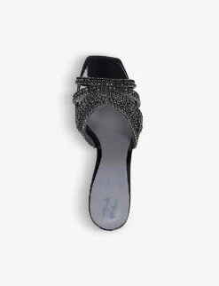 Arizona Embellished Leather Sandals -Dune Shop R00065467 BLACK ALT03