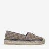 Gucci Pillar Brand-print Canvas Espadrilles -Dune Shop R00098619 BROWNOTH M