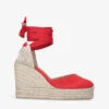 Castañer Carina Cotton-canvas Wedge Espadrilles -Dune Shop R00104095 RED M