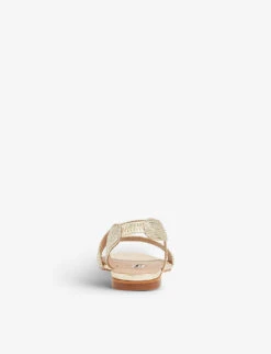 Rachel Open-toe Canvas Sandals -Dune Shop R00107201 GOLSOFTGOLD ALT03