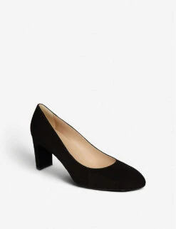 Winola Block-heel Suede Courts -Dune Shop R00122626 BLABLACK ALT02