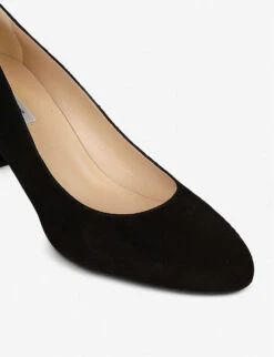 Winola Block-heel Suede Courts -Dune Shop R00122626 BLABLACK ALT03