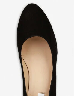 Winola Block-heel Suede Courts -Dune Shop R00122626 BLABLACK ALT04