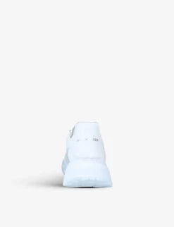 Alexander McQueen Women's Oversized Leather Trainers -Dune Shop R03651902 WHITE ALT03