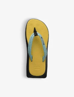 Havaianas Tradi Zori Brand-badge Woven Flip-flops -Dune Shop R03657326 GOLDYELLOW ALT01