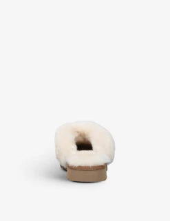 Ugg Cozy Branded Suede Slippers 9 Ugg Cozy Branded Suede Slippers -Dune Shop R03702239 CREAM ALT03