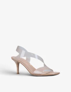 Metropolis 70 Heeled Clear And Patent-leather Sandals 8 Metropolis 70 Heeled Clear And Patent-leather Sandals -Dune Shop R03725945 BLUSH ALT02