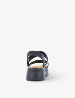 Dune Location Padded Leather Flatform Sandals -Dune Shop R03750647 BLACKLEATHER ALT03