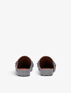 Kurt Geiger London Chelsea Stud-embellished Leather Mules -Dune Shop R03758667 SILVER ALT03