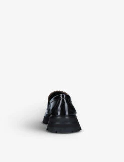 Alexander McQueen Wander Hybrid Leather Loafers 9 Alexander McQueen Wander Hybrid Leather Loafers -Dune Shop R03782515 BLACK ALT03