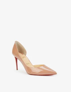 Christian Louboutin Iriza 85 Patent-leather Courts 9 Christian Louboutin Iriza 85 Patent-leather Courts -Dune Shop R03786028 NUDE ALT02