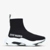 Steve Madden Master Logo-tape Knitted Trainers -Dune Shop R03806719 BLACK M
