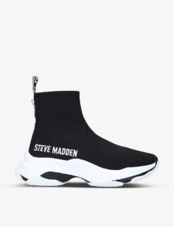 Steve Madden Master Logo-tape Knitted Trainers