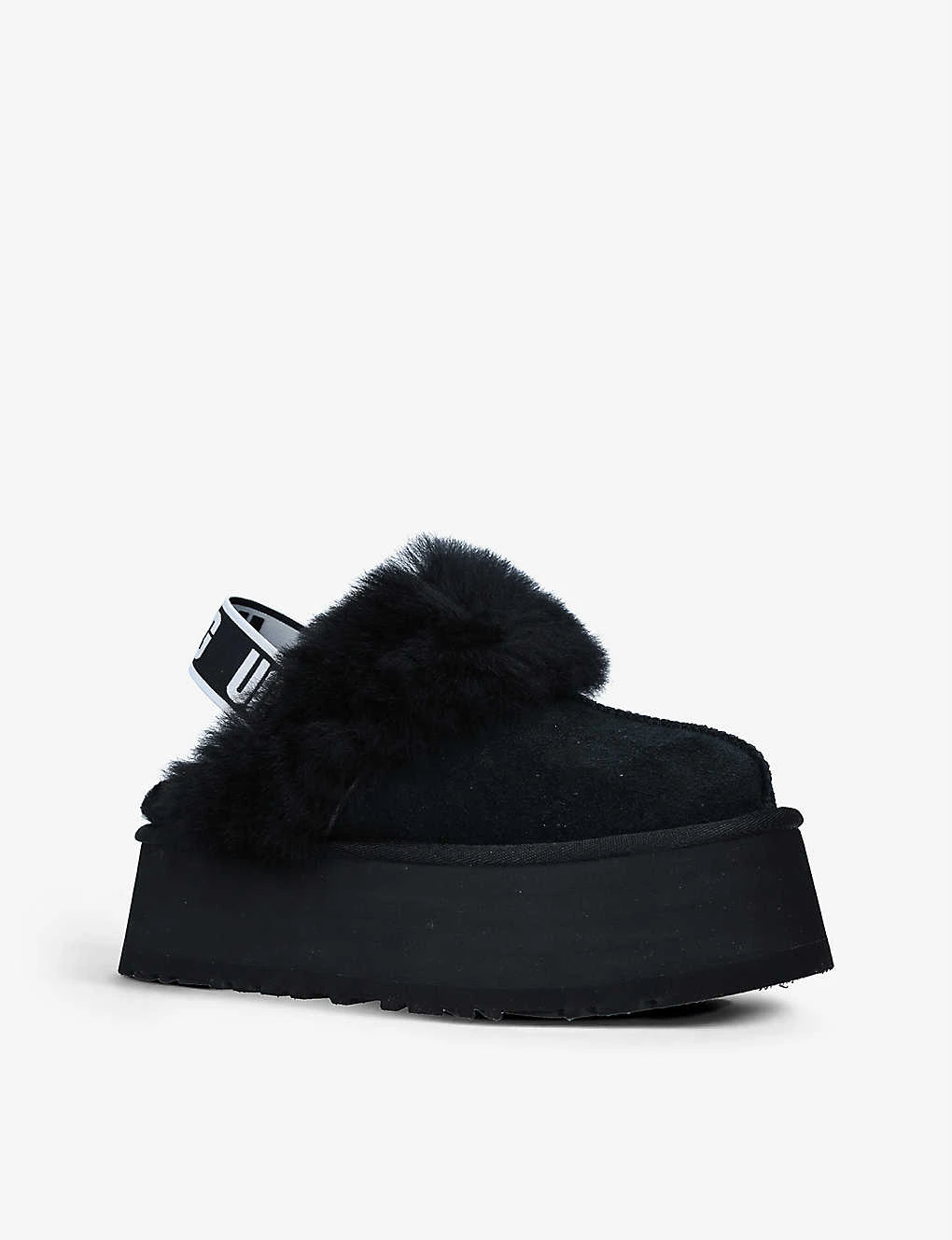 Ugg Funkette Suede And Sheepskin Platform Slippers 5 Ugg Funkette Suede And Sheepskin Platform Slippers - Image 3