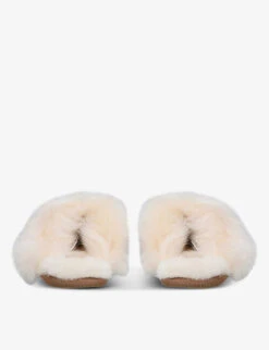 Ugg Scuff Sis Branded Leather Slippers -Dune Shop R03811377 BROWN ALT03