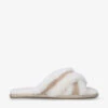 Ugg Scuffiata Round-toe Sheepskin Slippers 1 Ugg Scuffiata Round-toe Sheepskin Slippers -Dune Shop R03811382 CREAM M