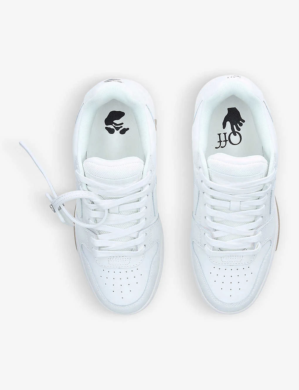 Out Of Office Logo-embroidered Leather Low-top Trainers 4 Out Of Office Logo-embroidered Leather Low-top Trainers - Image 2