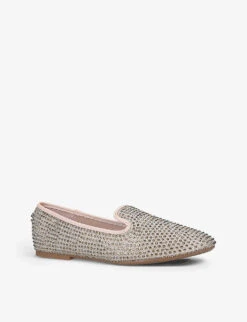 Carvela Shine Gem-detail Slip-on Flats 9 Carvela Shine Gem-detail Slip-on Flats -Dune Shop R03831047 GOLD ALT02