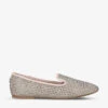 Carvela Shine Gem-detail Slip-on Flats -Dune Shop R03831047 GOLD M