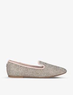 Carvela Shine Gem-detail Slip-on Flats