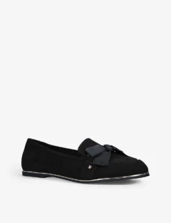 KG Kurt Geiger Mable3 Bow-detail Vegan Loafers -Dune Shop R03834975 BLACK ALT02