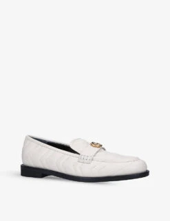 Gucci Women's Marmont Leather Moccasins -Dune Shop R03839678 WHITE ALT02