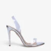 Aquazzura So Nude Metallic PVC And Leather Heeled Sandals -Dune Shop R03869777 OTHER M