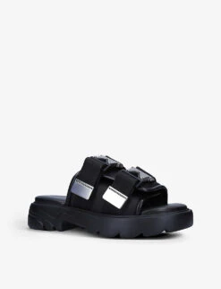 Bottega Veneta Flash Bomber Open-toe Leather Sandals 9 Bottega Veneta Flash Bomber Open-toe Leather Sandals -Dune Shop R03872405 BLACK ALT02