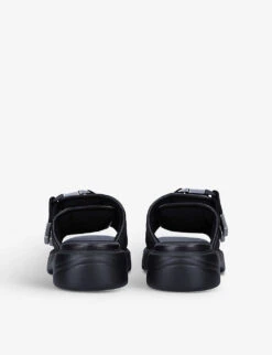 Bottega Veneta Flash Bomber Open-toe Leather Sandals 10 Bottega Veneta Flash Bomber Open-toe Leather Sandals -Dune Shop R03872405 BLACK ALT03