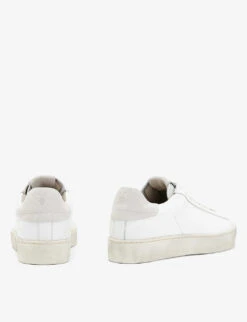 AllSaints Shana Logo-print Leather Low-top Trainers -Dune Shop R03872500 WHITE ALT03