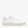 AllSaints Shana Logo-print Leather Low-top Trainers -Dune Shop R03872500 WHITE M