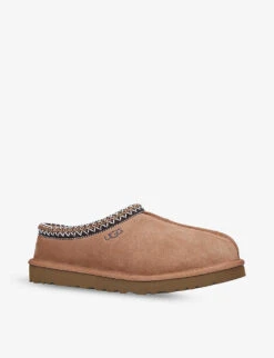 Ugg Tasman Shearling-lined Suede Slippers -Dune Shop R03879504 TAN ALT02