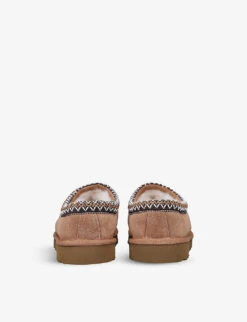 Ugg Tasman Shearling-lined Suede Slippers -Dune Shop R03879504 TAN ALT03