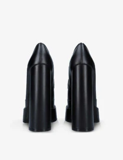 Versace Medusa Aevitas Embellished Leather Platform Loafers 11 Versace Medusa Aevitas Embellished Leather Platform Loafers -Dune Shop R03881022 BLACK ALT04