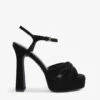 KG Kurt Geiger Simran Heeled Platform Faux-suede Sandals -Dune Shop R03881759 BLACK M